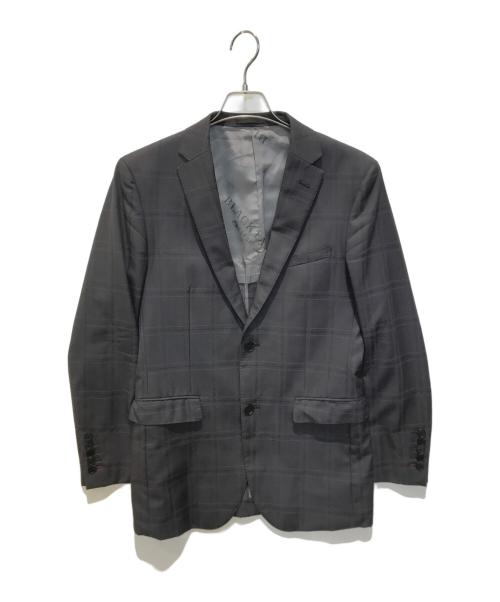 BLACK LABEL CRESTBRIDGE（ブラックレーベル クレストブリッジ）BLACK LABEL CRESTBRIDGE (ブラックレーベル クレストブリッジ) テーラードジャケット ブラック サイズ:Lの古着・服飾アイテム