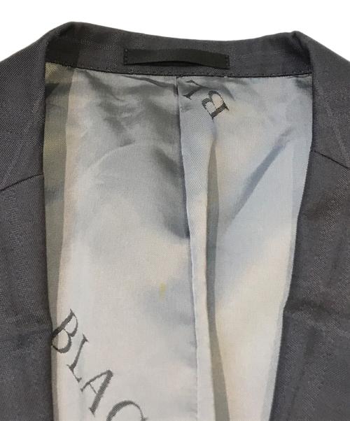 BLACK LABEL CRESTBRIDGE（ブラックレーベル クレストブリッジ）BLACK LABEL CRESTBRIDGE (ブラックレーベル クレストブリッジ) テーラードジャケット ブラック サイズ:Lの古着・服飾アイテム