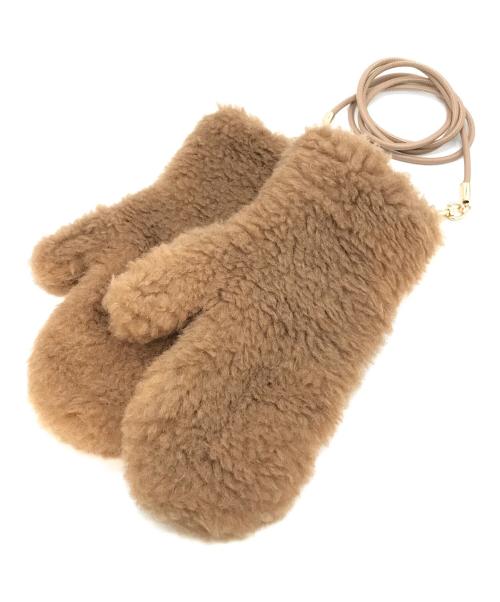 MaxMara（マックスマーラ）MaxMara (マックスマーラ) テディベアミトン　OMBRAT2 ベージュ サイズ:SMの古着・服飾アイテム