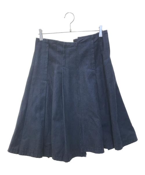tricot COMME des GARCONS（トリココムデギャルソン）tricot COMME des GARCONS (トリココムデギャルソン) デニムプリーツスカート　TJ-S037 インディゴ サイズ:Mの古着・服飾アイテム