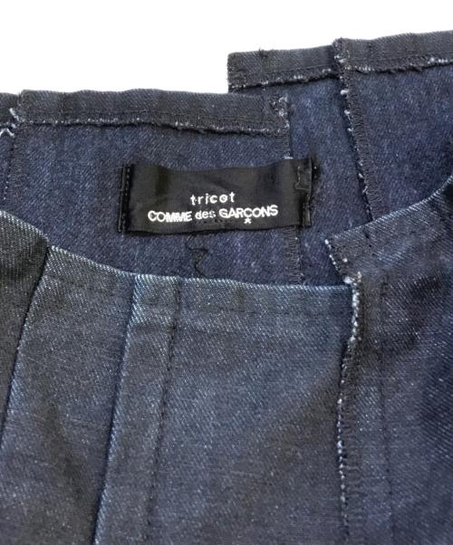 tricot COMME des GARCONS（トリココムデギャルソン）tricot COMME des GARCONS (トリココムデギャルソン) デニムプリーツスカート　TJ-S037 インディゴ サイズ:Mの古着・服飾アイテム