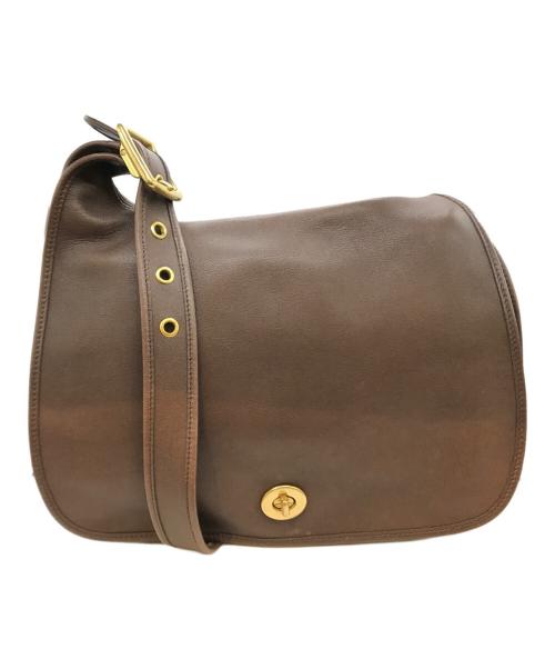 COACH（コーチ）COACH (コーチ) フラップショルダーバッグ　9718 ブラウンの古着・服飾アイテム