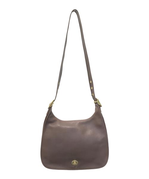 COACH（コーチ）COACH (コーチ) フラップショルダーバッグ　9718 ブラウンの古着・服飾アイテム