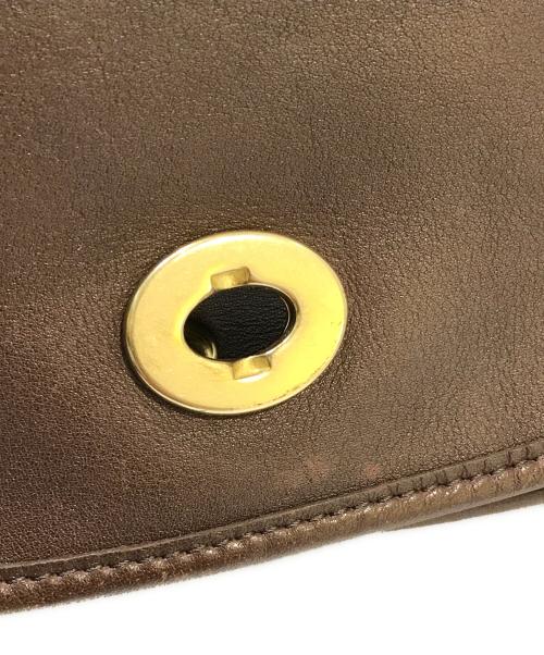 COACH（コーチ）COACH (コーチ) フラップショルダーバッグ　9718 ブラウンの古着・服飾アイテム
