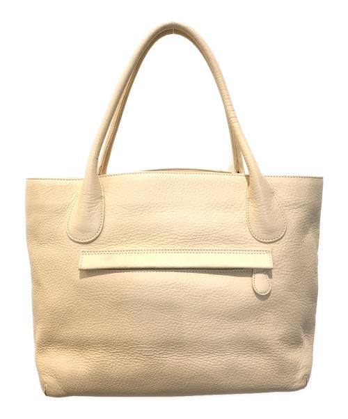 KITAMURA（キタムラ）KITAMURA (キタムラ) レザーハンドバッグ イエローの古着・服飾アイテム