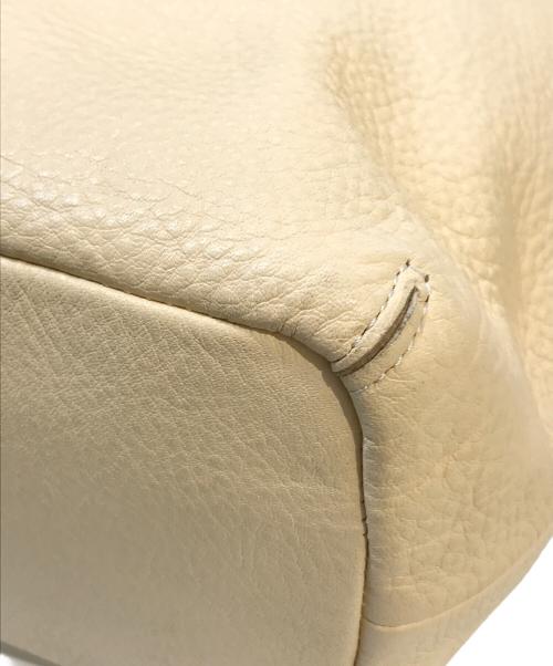 KITAMURA（キタムラ）KITAMURA (キタムラ) レザーハンドバッグ イエローの古着・服飾アイテム