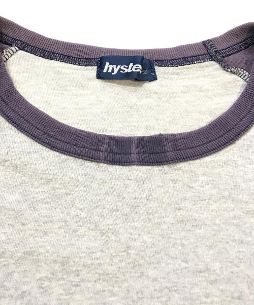 hysterics（ヒステリックス）hysterics (ヒステリックス) カットソー　2CL-5840 グレー×パープル サイズ:FREEの古着・服飾アイテム