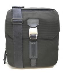 ZERO HALLIBURTON（ゼロ ハリバートン）の古着「Vertical Shoulder Bag　81512」｜ネイビー×ブラック