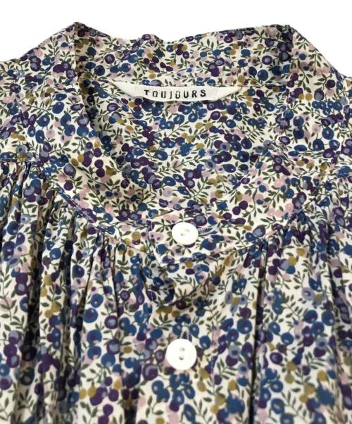 Toujours（トゥジュー）Toujours (トゥジュー) Pleated Sleeveless Long Shirt ブルー サイズ:1の古着・服飾アイテム