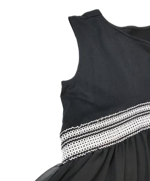 masaco teranishi（マサコテラニシ）Masaco Teranishi (マサコテラニシ) 2WAYエンブロイダリートップス　1578-599-0677-0900 ブラック サイズ:38 未使用品の古着・服飾アイテム