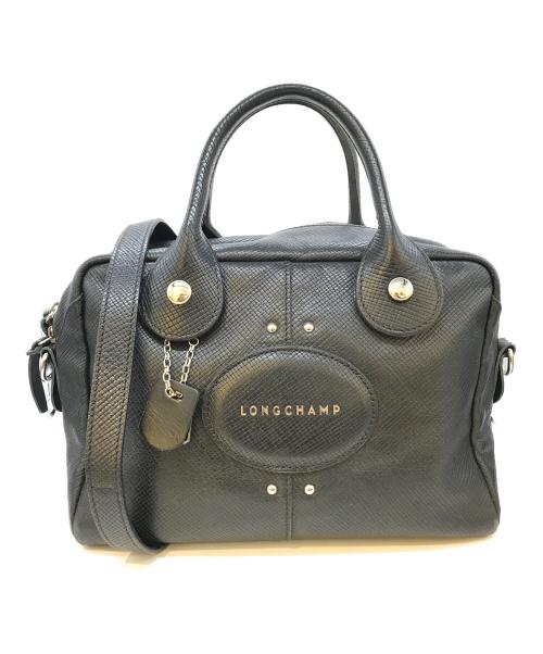 LONGCHAMP（ロンシャン）LONGCHAMP (ロンシャン) 2WAYショルダーバッグ ブラックの古着・服飾アイテム