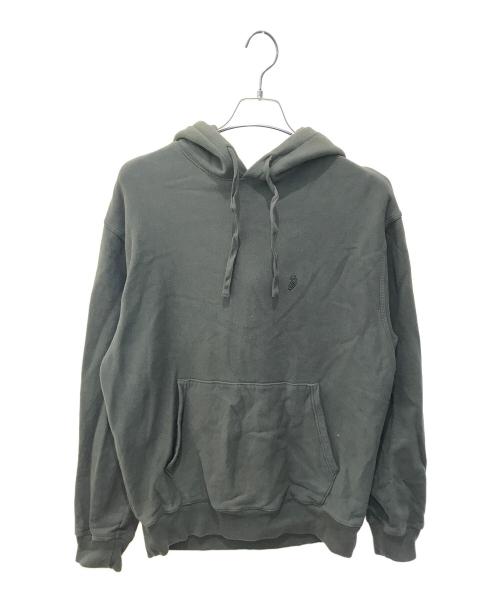 stussy（ステューシー）stussy (ステューシー) ロゴパーカー　 オリーブ サイズ:Lの古着・服飾アイテム