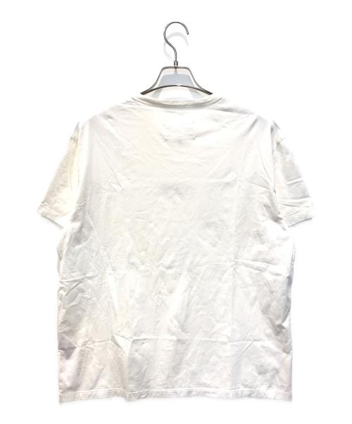 Maison Margiela（メゾンマルジェラ）Maison Margiela (メゾンマルジェラ) コットンジャージークルーネックS/Sロゴカットソー　S30GC0701 S22816 ホワイト サイズ:52の古着・服飾アイテム