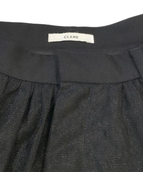 CLANE（クラネ）CLANE (クラネ) VOLUME LONG PANIER SKIRT　15109-6012 ブラック サイズ:1の古着・服飾アイテム