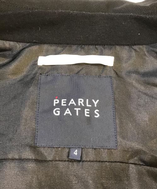 PEARLY GATES（パーリーゲイツ）PEARLY GATES (パーリーゲイツ) 比翼コート ブラック サイズ:４の古着・服飾アイテム