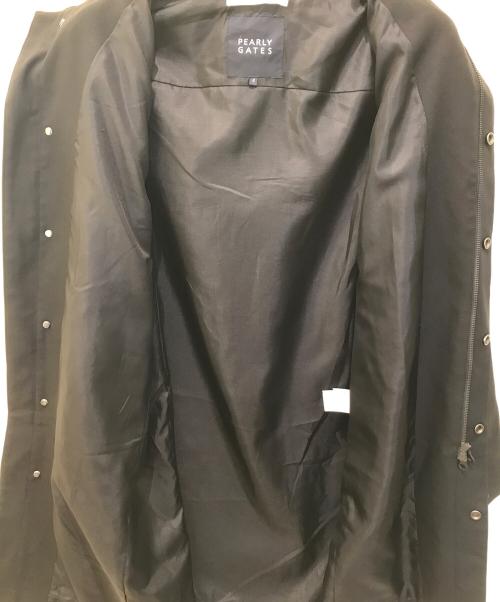PEARLY GATES（パーリーゲイツ）PEARLY GATES (パーリーゲイツ) 比翼コート ブラック サイズ:４の古着・服飾アイテム