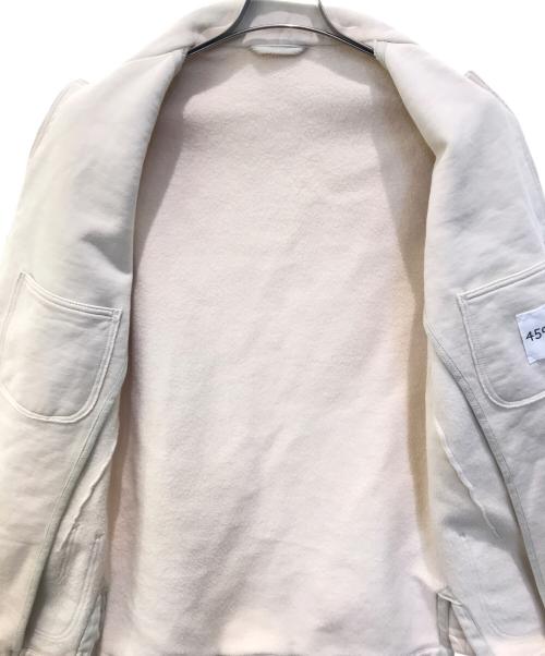 45R（フォーティファイブ・アール）45R (フォーティファイブ・アール) 裏毛スウェットジャケット アイボリー サイズ:3の古着・服飾アイテム