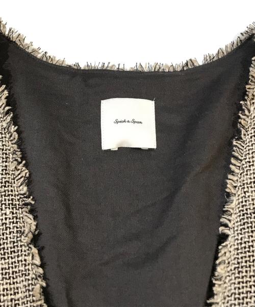 Spick and Span（スピック＆スパン）Spick and Span (スピックアンドスパン) リネンツイードベスト　24051200214010 ブラウン サイズ:表記無しの古着・服飾アイテム