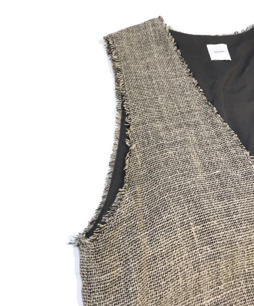 Spick and Span（スピック＆スパン）Spick and Span (スピックアンドスパン) リネンツイードベスト　24051200214010 ブラウン サイズ:表記無しの古着・服飾アイテム