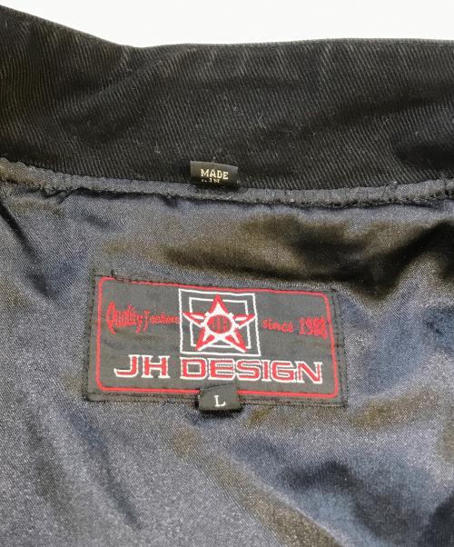 JH Design（ジェイエイチデザイン）JH DESIGN (ジェイエイチデザイン) レーシングジャケット ブラック サイズ:Lの古着・服飾アイテム