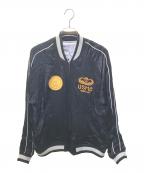 AVIREXアヴィレックス）の古着「USMC SUKA JACKET　6122186」｜シルバー×ブラック