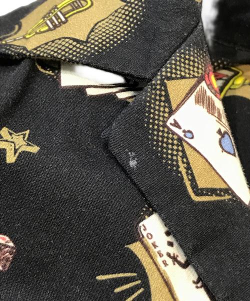 Schott（ショット）Schott (ショット) オープンカラーカジノシャツ　3115078 ブラック サイズ:Mの古着・服飾アイテム