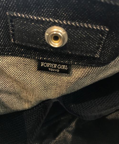 PORTER GIRL（ポーターガール）PORTER GIRL (ポーターガール) BOYFRIEND TOTE DENIM インディゴ サイズ:表記無しの古着・服飾アイテム