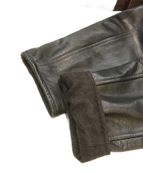 COMOLI（コモリ）COMOLI (コモリ) LEATHER SHAWL COLLAR COAT ブラック サイズ:2の古着・服飾アイテム