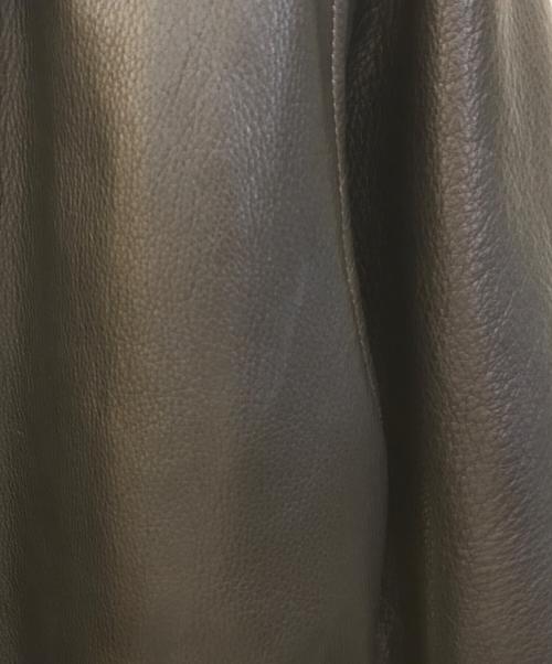 COMOLI（コモリ）COMOLI (コモリ) LEATHER SHAWL COLLAR COAT ブラック サイズ:2の古着・服飾アイテム