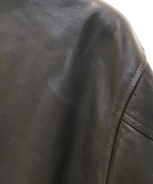COMOLI（コモリ）COMOLI (コモリ) LEATHER SHAWL COLLAR COAT ブラック サイズ:2の古着・服飾アイテム