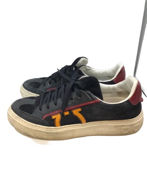 Salvatore Ferragamo（サルヴァトーレ フェラガモ）Salvatore Ferragamo (サルヴァトーレ フェラガモ) BORG 5 ネイビー サイズ:7の古着・服飾アイテム