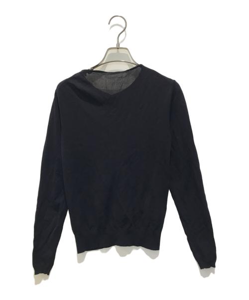 JENNE（ジェンヌ）JENNE (ジェンヌ) ベーシックゴールドボタンカーディガン ネイビー サイズ:Sの古着・服飾アイテム