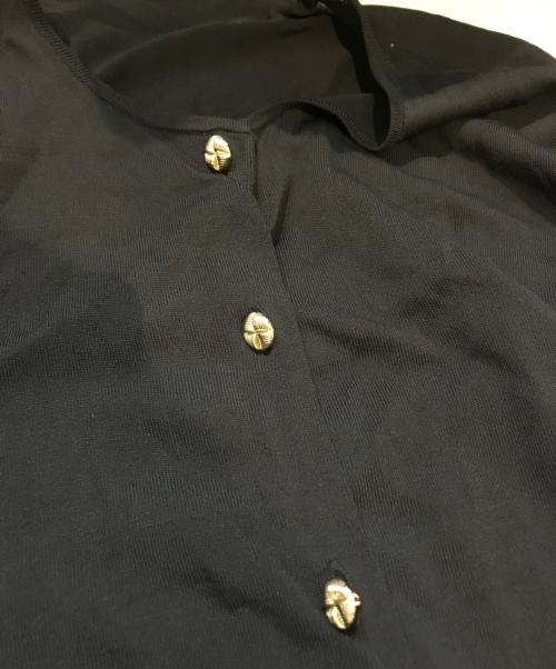 JENNE（ジェンヌ）JENNE (ジェンヌ) ベーシックゴールドボタンカーディガン ネイビー サイズ:Sの古着・服飾アイテム
