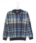 BOB Companyボブカンパニー）の古着「チェックニット　4564-6052」｜ブルー