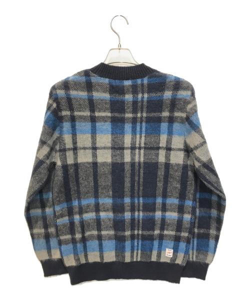 BOB Company（ボブカンパニー）bob company (ボブカンパニー) チェックニット　4564-6052 ブルー サイズ:46 未使用品の古着・服飾アイテム