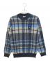 bob company（ボブカンパニー）の古着「チェックニット　4564-6052」｜ブルー