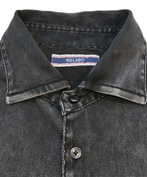 RIELABO（リエラボ）RIELABO (リエラボ) ストレッチドビーホリゾンタルカラーシャツ　5164-8051 グレー サイズ:46 未使用品の古着・服飾アイテム