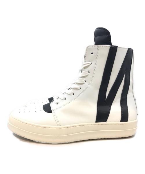 NO ID.（ノーアイディー）NO ID. (ノーアイディー) Initial high-top sneakers PRODUCT　854777-667F ホワイト サイズ:42の古着・服飾アイテム