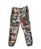 LACOSTEラコステ）の古着「総柄転写プリントトラックパンツ」｜マルチカラー