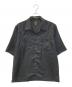 Needles（ニードルズ）の古着「MEN S/S Cowboy One-Up Shirt - Poly Slub Sateen　MR254」｜ブラック