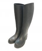BOTTEGA VENETAボッテガベネタ）の古着「レインブーツ　イントレチャート」｜ブラック