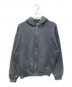 RUSSELL ATHLETICラッセルアスレチック）の古着「ジップパーカー」｜グレー