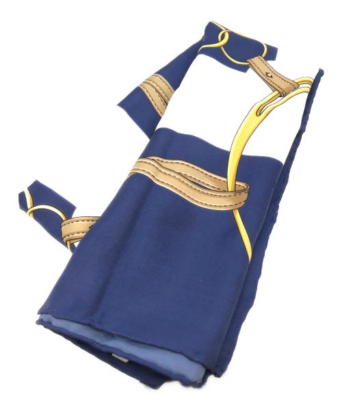 CELINE（セリーヌ）CELINE (セリーヌ) スカーフ ネイビーの古着・服飾アイテム