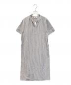 J.PRESSジェイプレス）の古着「サッカージャージー ワンピース　7101915」｜ホワイト