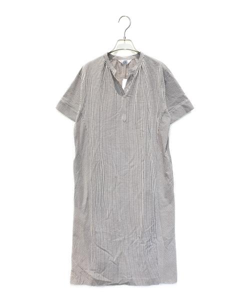 J.PRESS（ジェイプレス）J.PRESS (ジェイプレス) サッカージャージー ワンピース　7101915 ホワイト サイズ:9 未使用品の古着・服飾アイテム