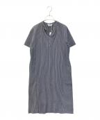 J.PRESSジェイプレス）の古着「サッカージャージーワンピース　7101915」｜ネイビー