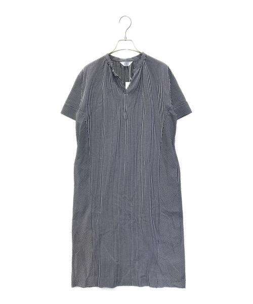 J.PRESS（ジェイプレス）J.PRESS (ジェイプレス) サッカージャージーワンピース　7101915 ネイビー サイズ:9 未使用品の古着・服飾アイテム