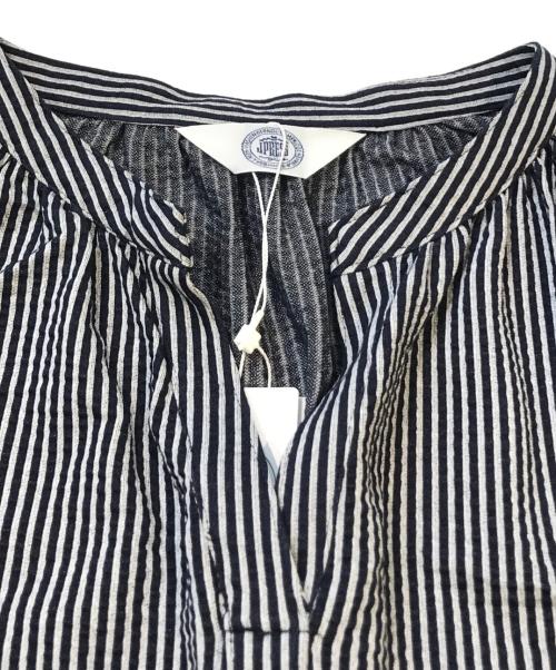 J.PRESS（ジェイプレス）J.PRESS (ジェイプレス) サッカージャージーワンピース　7101915 ネイビー サイズ:9 未使用品の古着・服飾アイテム