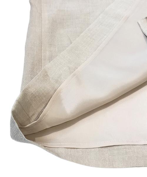 icB（アイシービー）icB (アイシービー) Fine Weave スカート　6901670 ベージュ サイズ:6」の古着・服飾アイテム