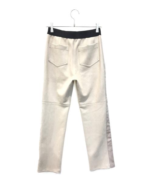 HIROKO KOSHINO TRUNK（ヒロココシノ トランク）HIROKO KOSHINO TRUNK (ヒロココシノ トランク) レザーライクサイドテープデザインパンツ ベージュ サイズ:38の古着・服飾アイテム